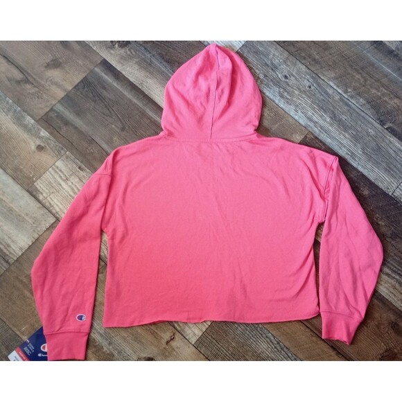 NWT Women's Champion Campus French Terry Hoodie, Pinky Peach, Small - Picture 5 of 9
